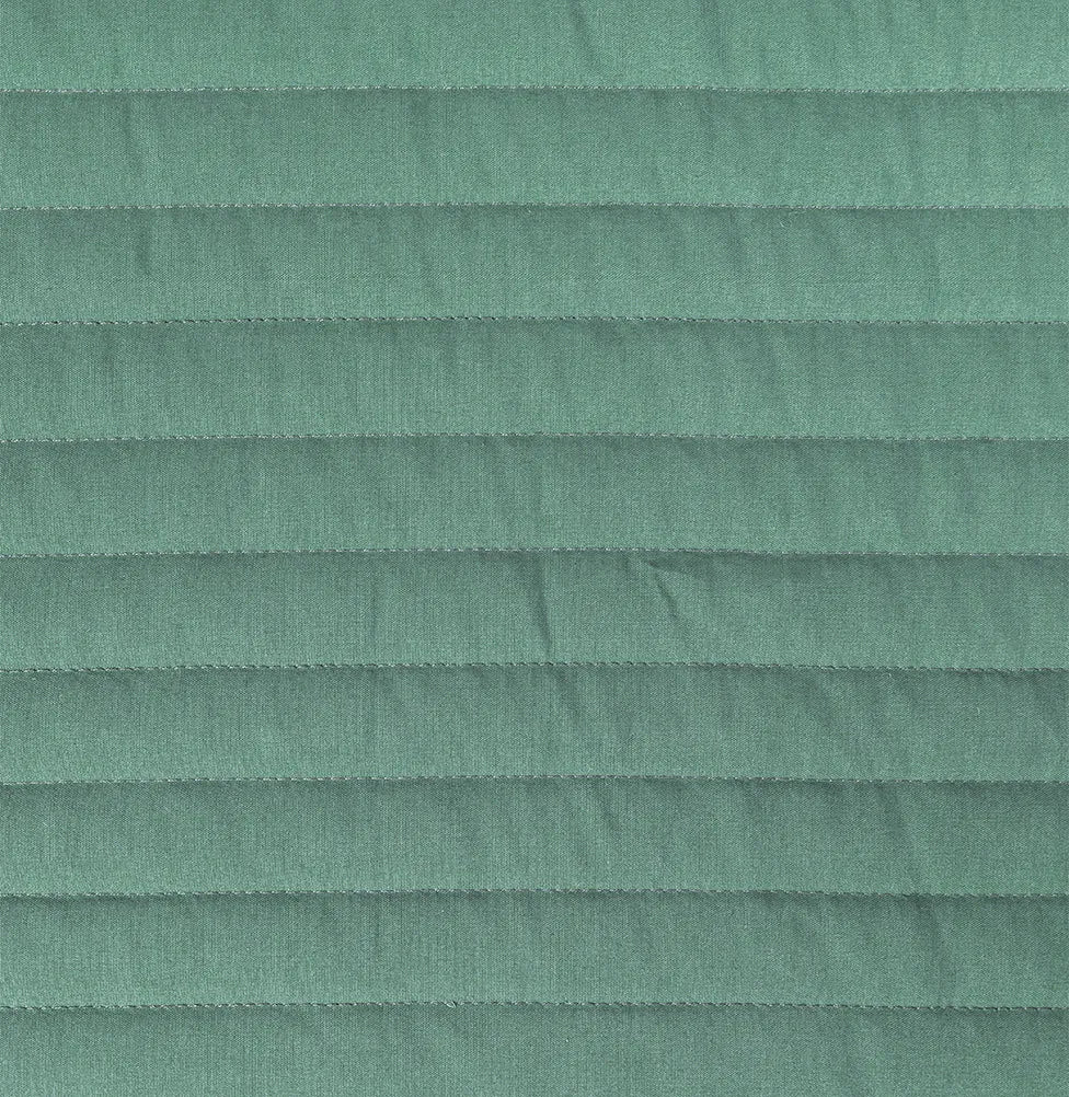 Colcha com Elástico para Berço Listra - Verde Seco