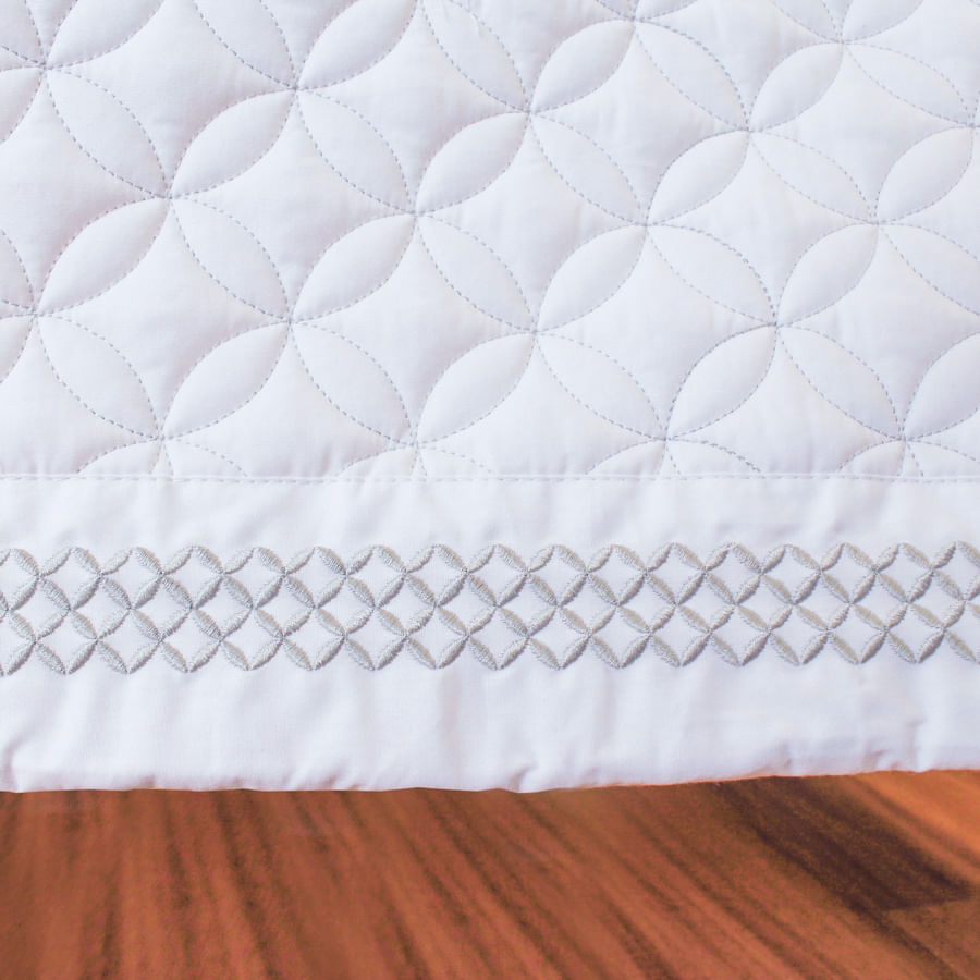 Kit Cama Atenas Cinza - 6 Peças