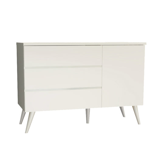 Cômoda de Bebê Viena com Porta Greige