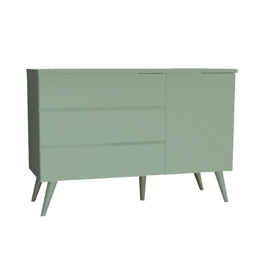 Cômoda de Bebê Viena com Porta Verde Jardim