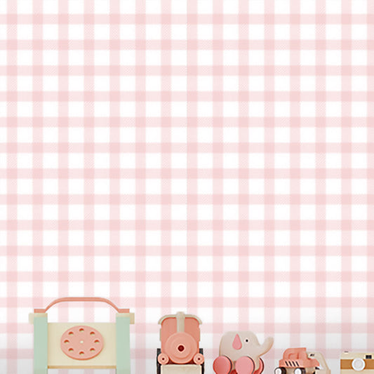 Papel de Parede Infantil Vichy Rosa Lichia