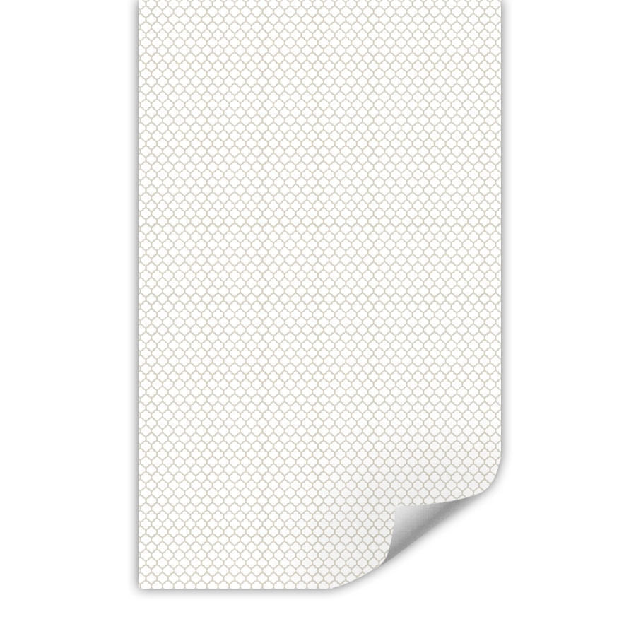 Papel de Parede Infantil Mini Arabesco Invertido Bege