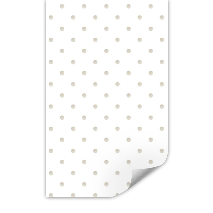 Papel de Parede Infantil Poá Aquarela Bege