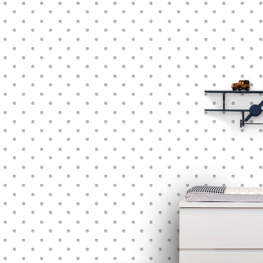 Papel de Parede Poá Aquarela Cinza