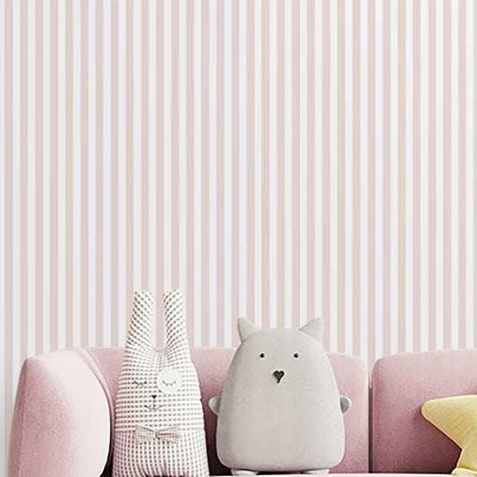 Papel de Parede Infantil Listra Fina Rosa