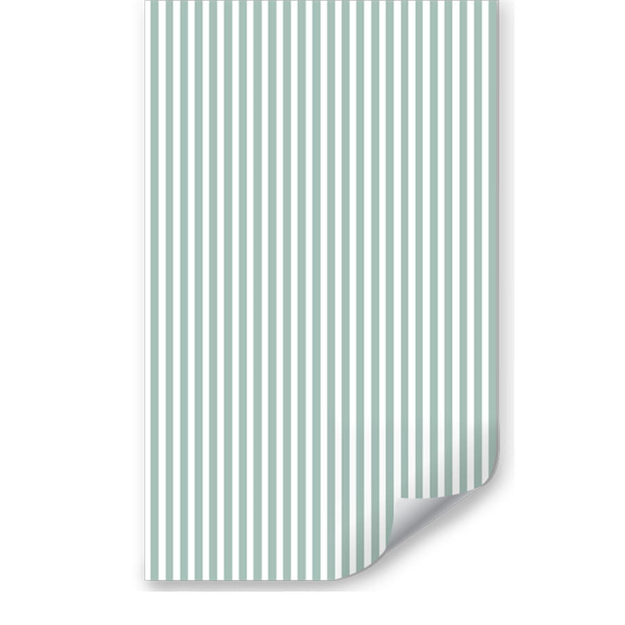Papel de Parede Infantil Listra Fina Verde