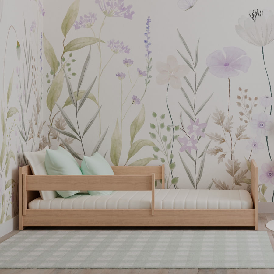 Cama Solteiro Up 2 em 1 Carvalho