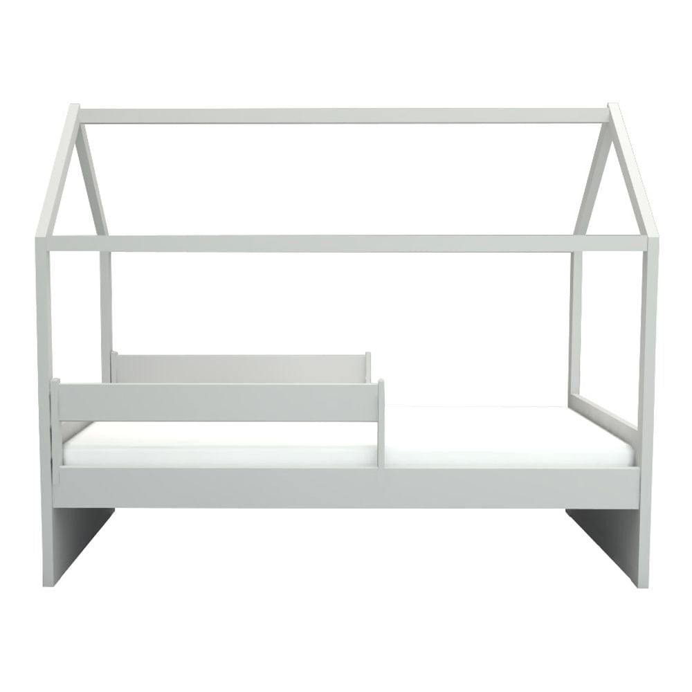 Cama com Casinha Up 2 em 1 Cinza Harbor