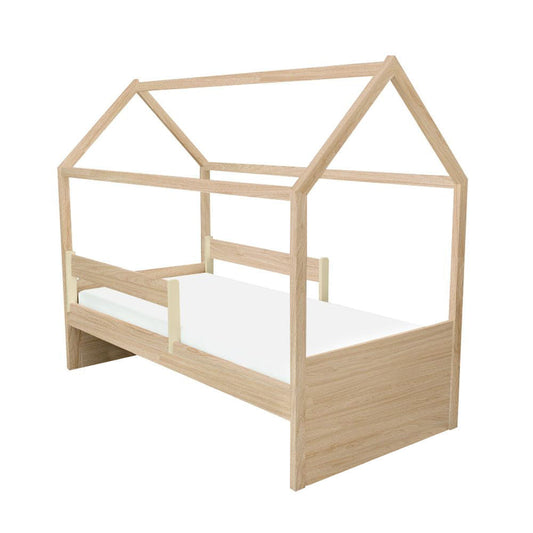 Cama com Casinha Up 2 em 1 Carvalho