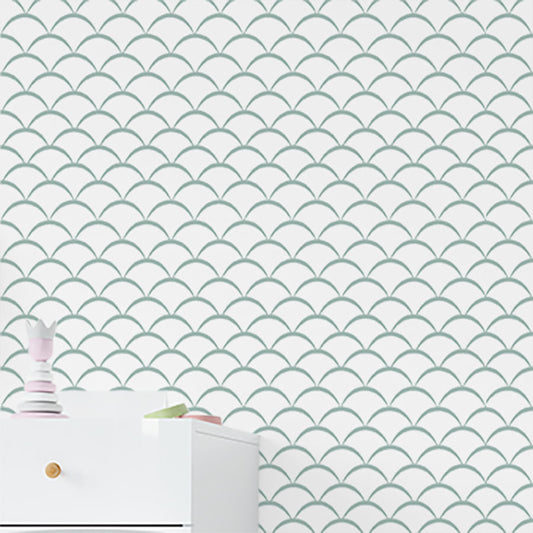 Papel de Parede Infantil Onda Invertido Malva