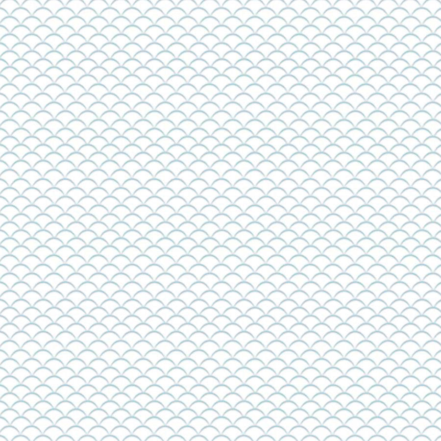 Papel de Parede Infantil Onda Invertido Azul Claro