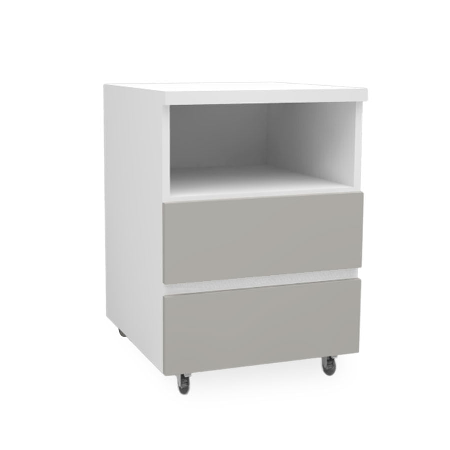 Mesa de Apoio Up 2 Gavetas Cinza Harbor