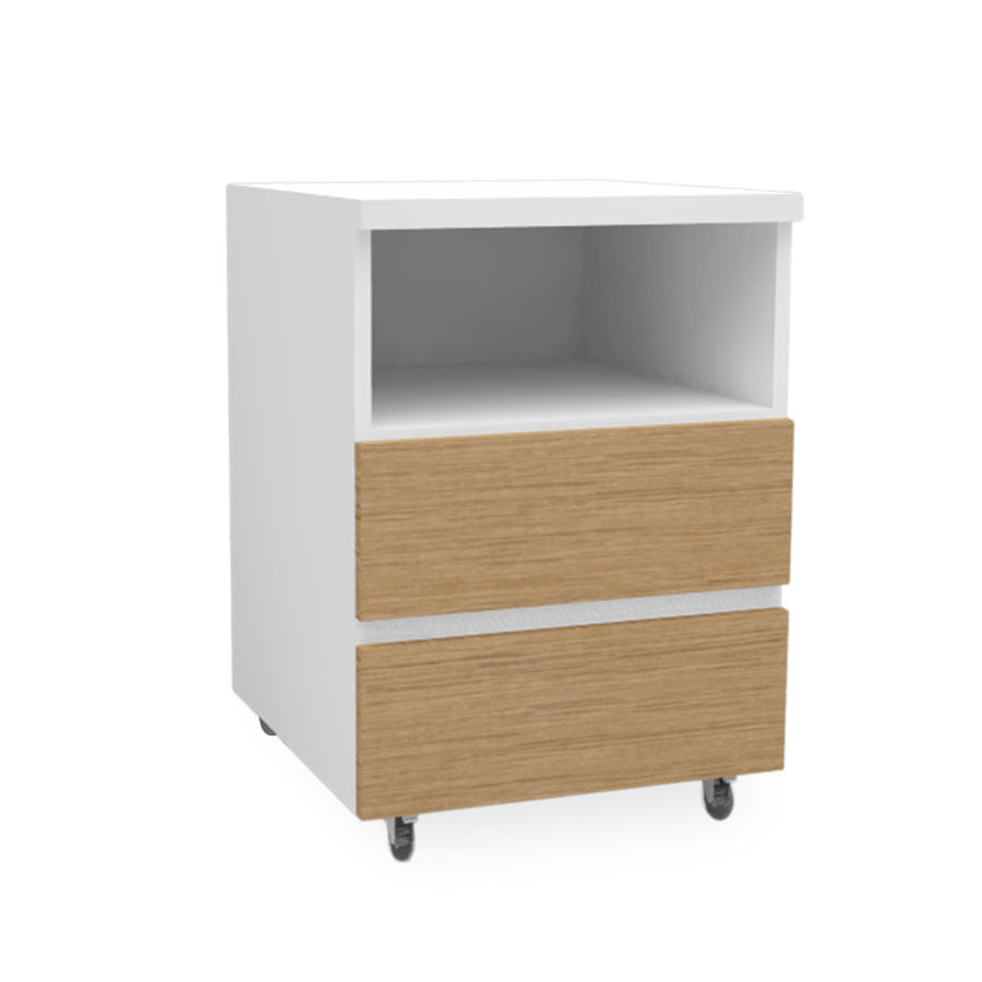 Mesa de Apoio Up 2 Gavetas Carvalho