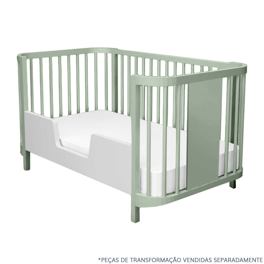 Berço Raika 3 em 1 - Verde Jardim