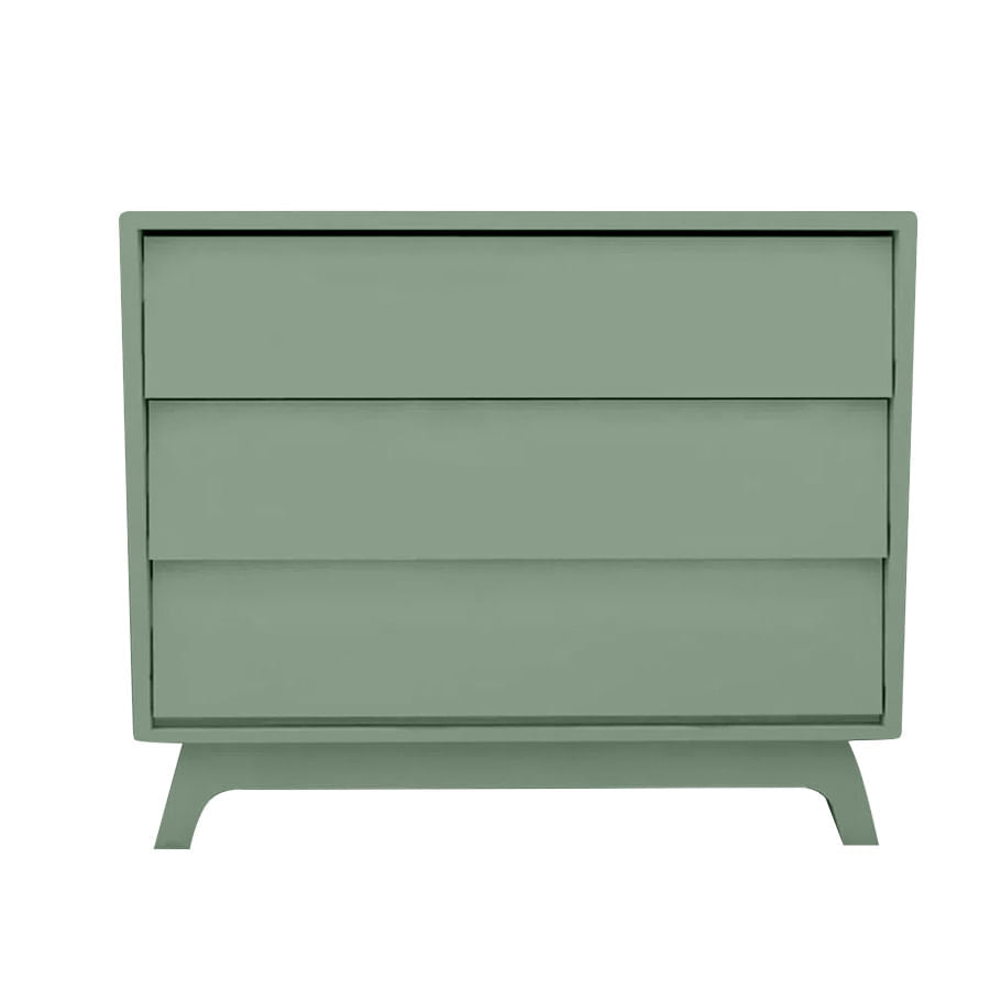 Cômoda de Bebê Raika 3 Gavetas Verde Jardim