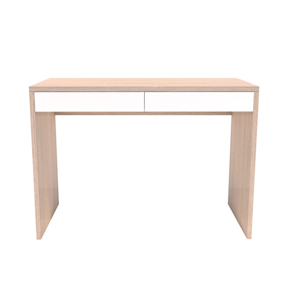 Escrivaninha Up Carvalho 2 Gavetas Brancas