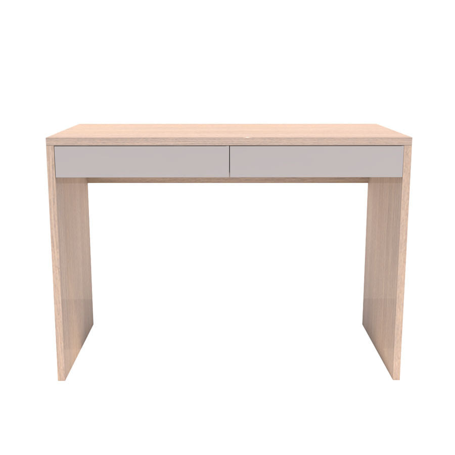 Escrivaninha Up Carvalho 2 Gavetas Cinza