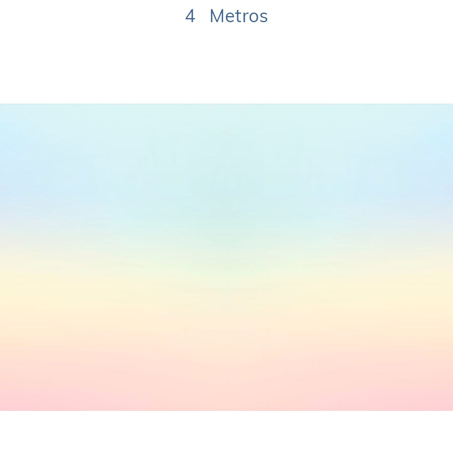 Papel de Parede Infantil Degradê Arco Íris Azul - Mural