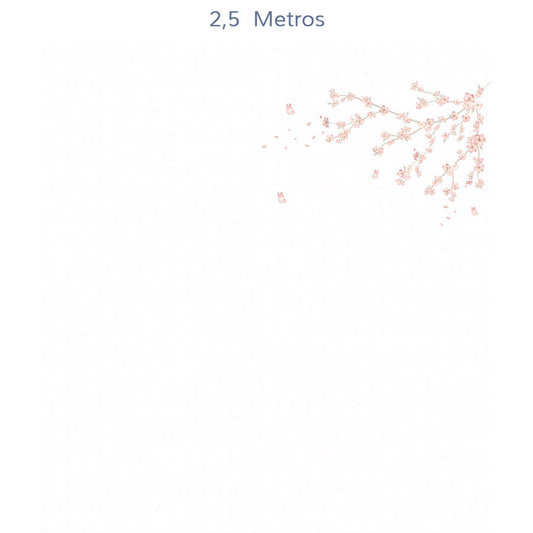 Papel de Parede Infantil Floral Raika Lado Direito Cerejeira - Mural