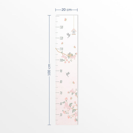 Régua de Crescimento Adesivo Floral LIV