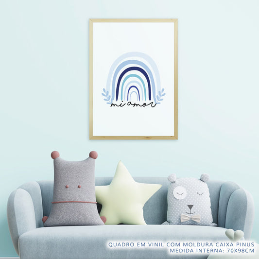 Quadro Infantil Mi Amor Azul