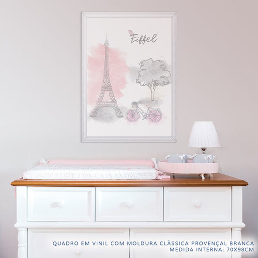 Quadro Infantil Paris Eiffel Vertical