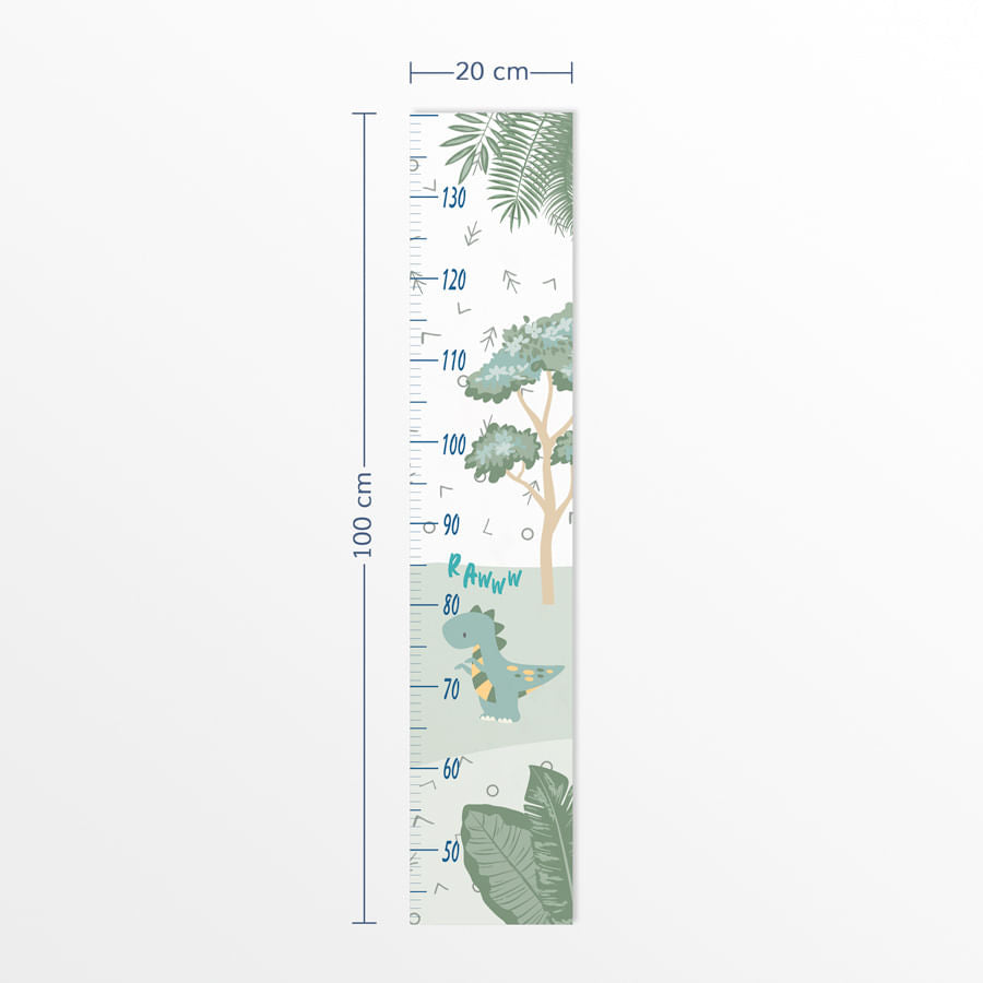 Régua de Crescimento Dino Colors