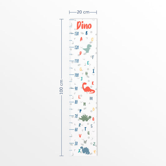 Régua de Crescimento Dino ABC Colors