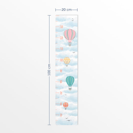Régua de Crescimento Balão no céu Colors
