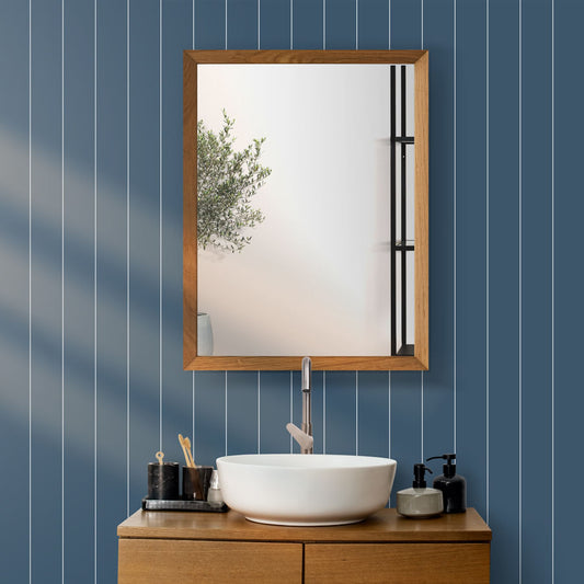 Papel de Parede Listra Lambri Azul Polo