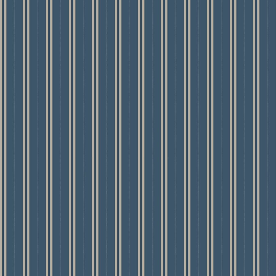 Papel de Parede Listra Britânica Azul Polo