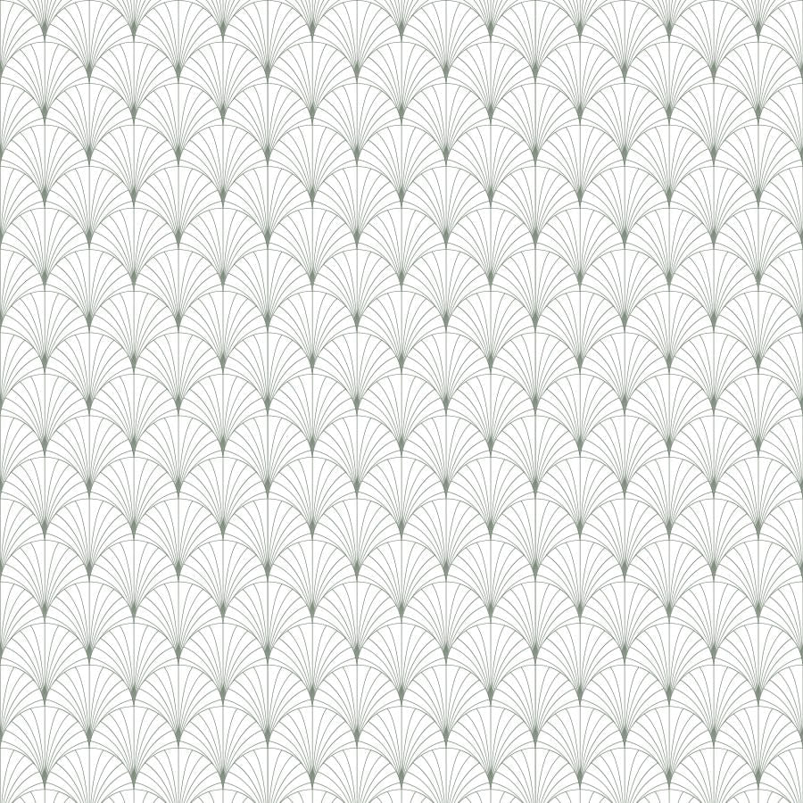 Papel de Parede Leque Verde Seco