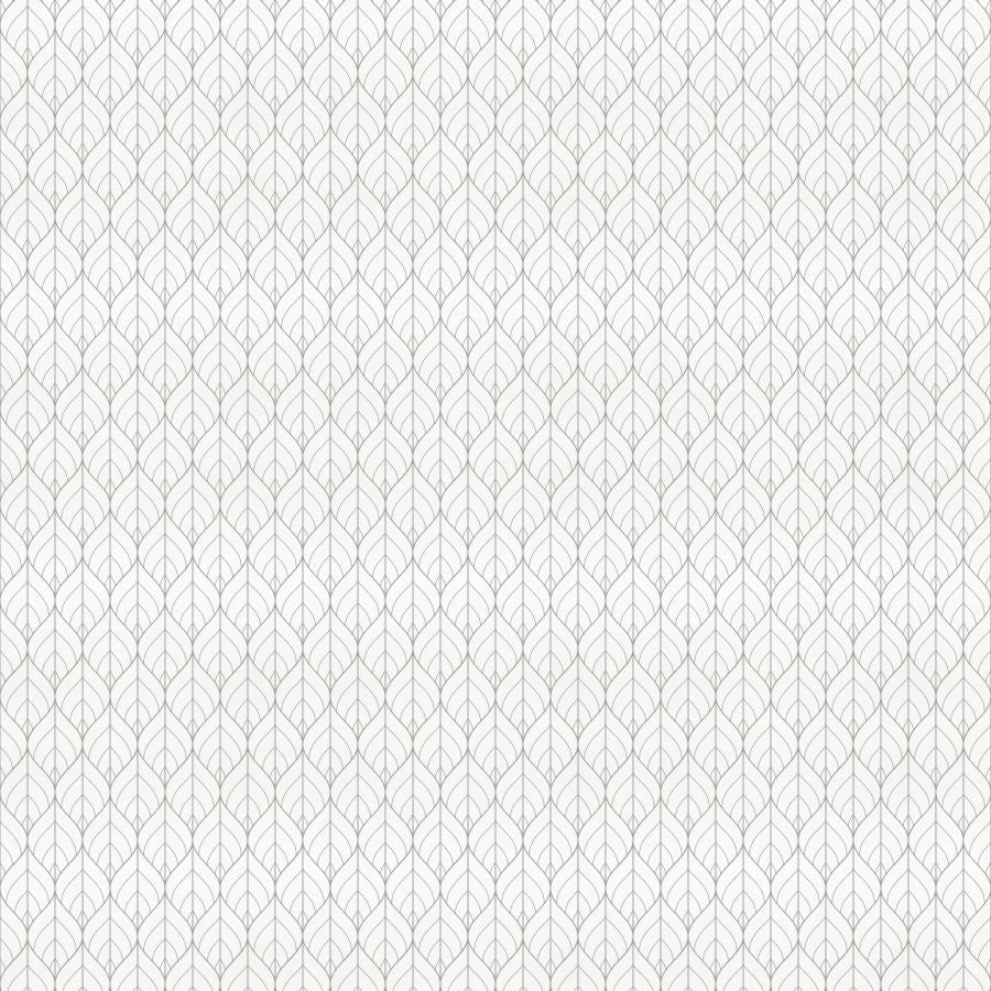 Papel de Parede Folhas Classic Cinza