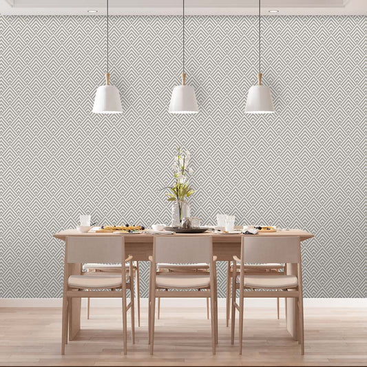 Papel de Parede Escama Losango Bege