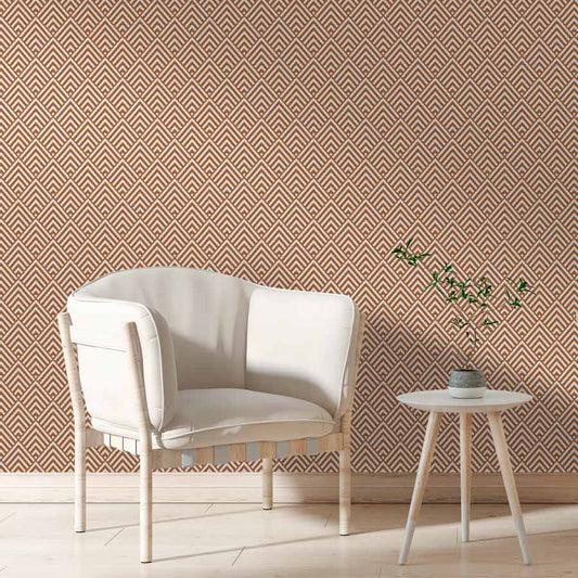 Papel de Parede Escama Losango Cobre