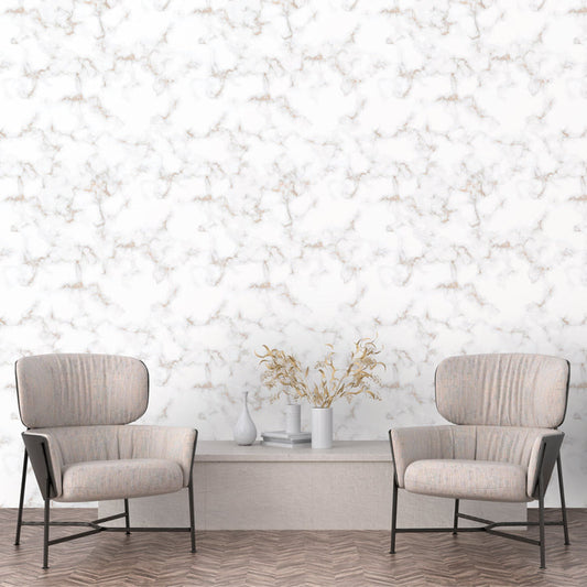 Papel de Parede Mármore Glacial Cinza