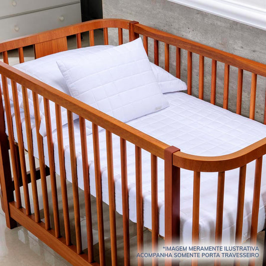 Porta Travesseiro Quadradinho Branco