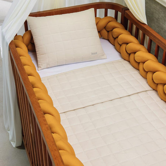 Trança 4m para Berço e Cama Mostarda