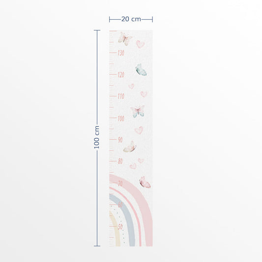Régua de Crescimento Arco Íris Aquarela