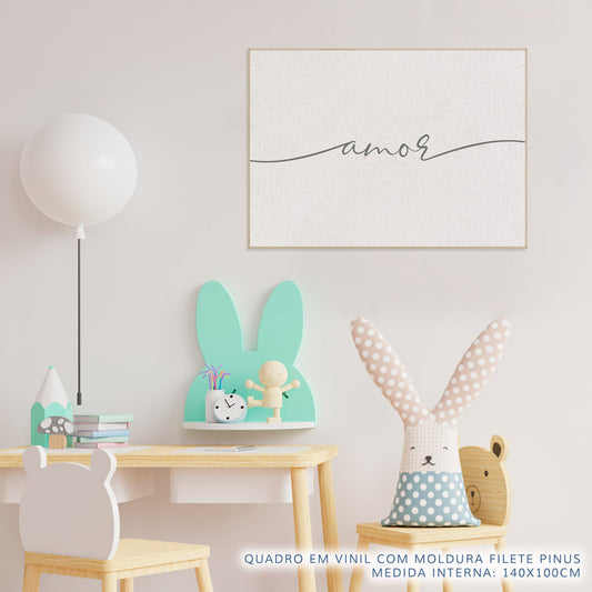 Quadro Infantil Palavra Amor