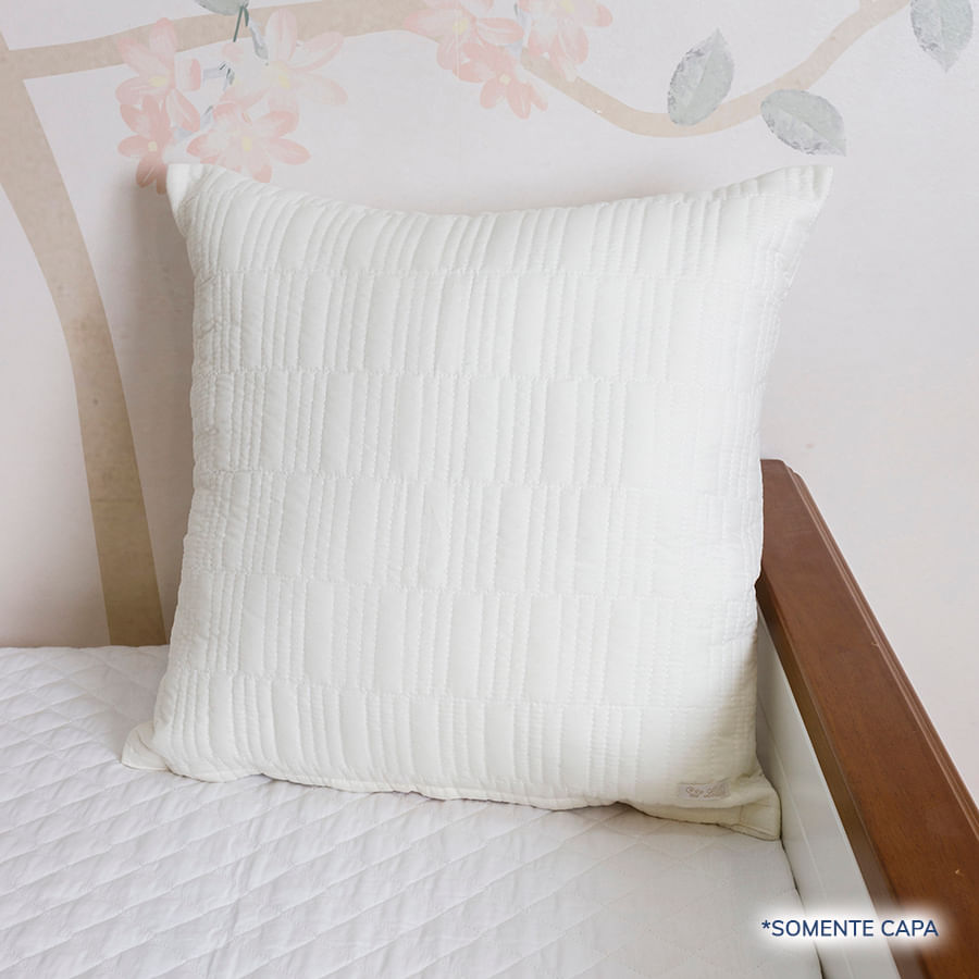 Capa de Almofada Retangulo Cru 50cm x 50cm