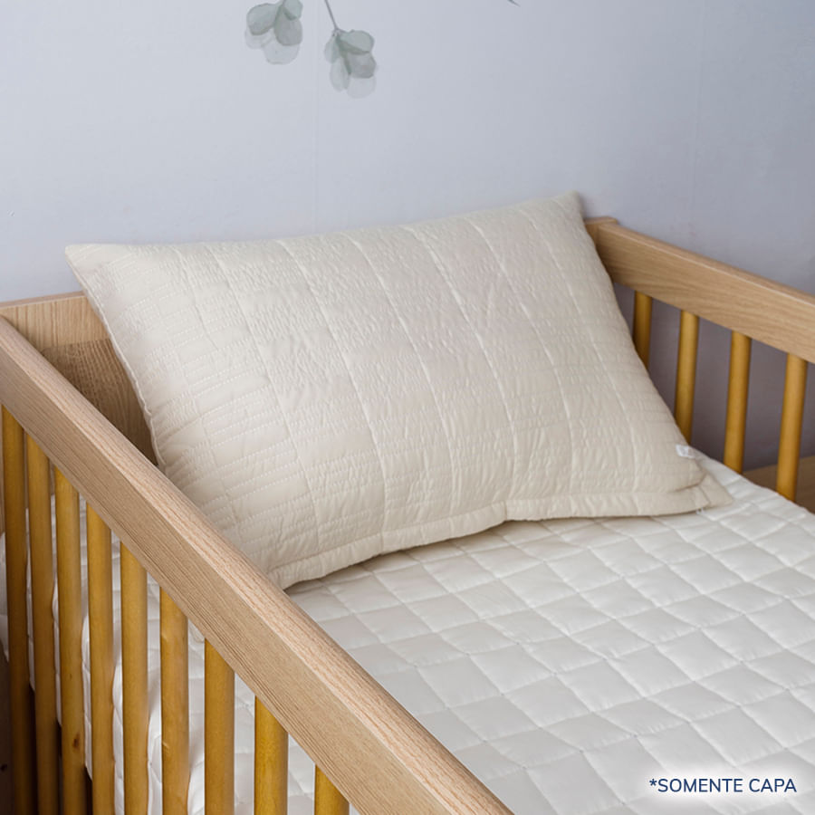 Capa de Almofada Retangulo Bege 60cm x 40cm