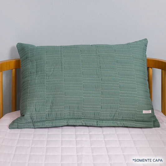Capa de Almofada Retangulo Verde Seco 60cm x 40cm