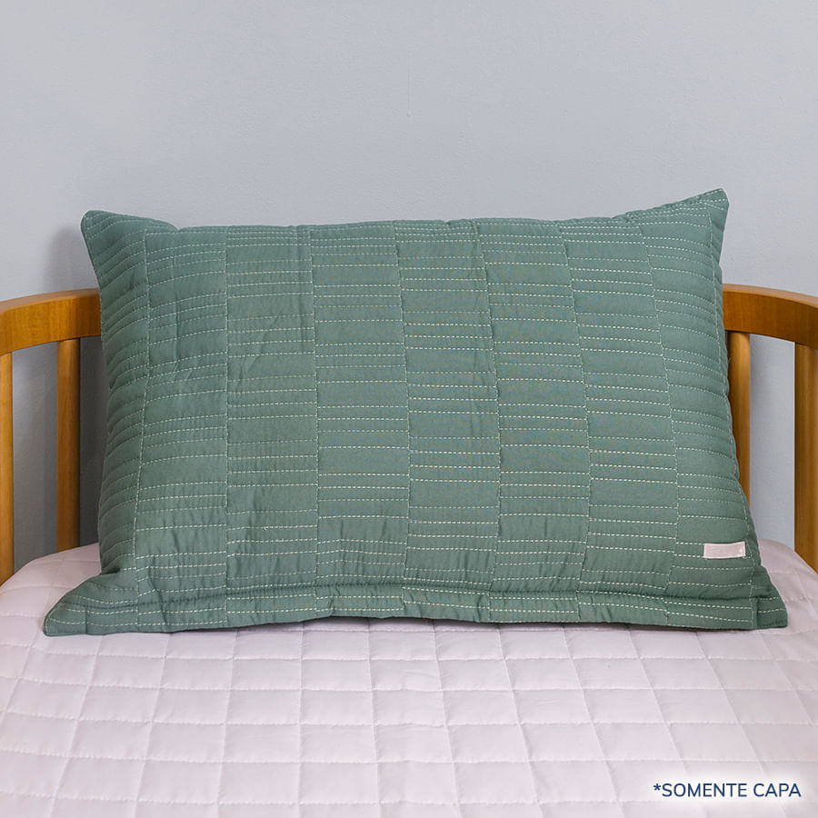 Capa de Almofada Retangulo Verde Seco 60cm x 40cm