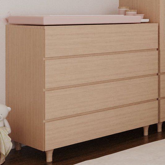 Cômoda de Bebê Baixa Haus Nature Com 3 Gavetas - Carvalho
