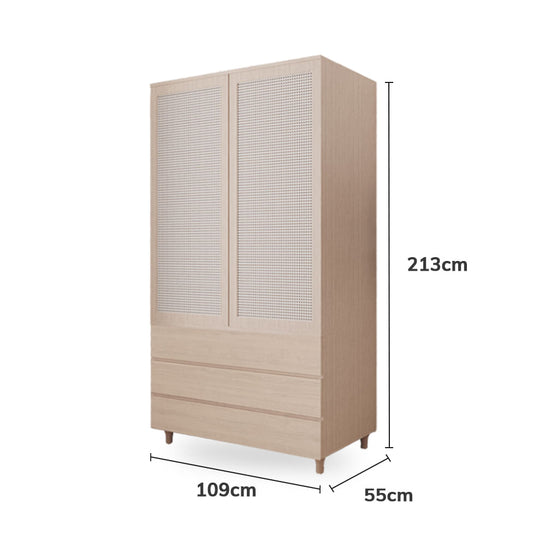 Guarda Roupa 2 em 1 Haus Nature - Carvalho