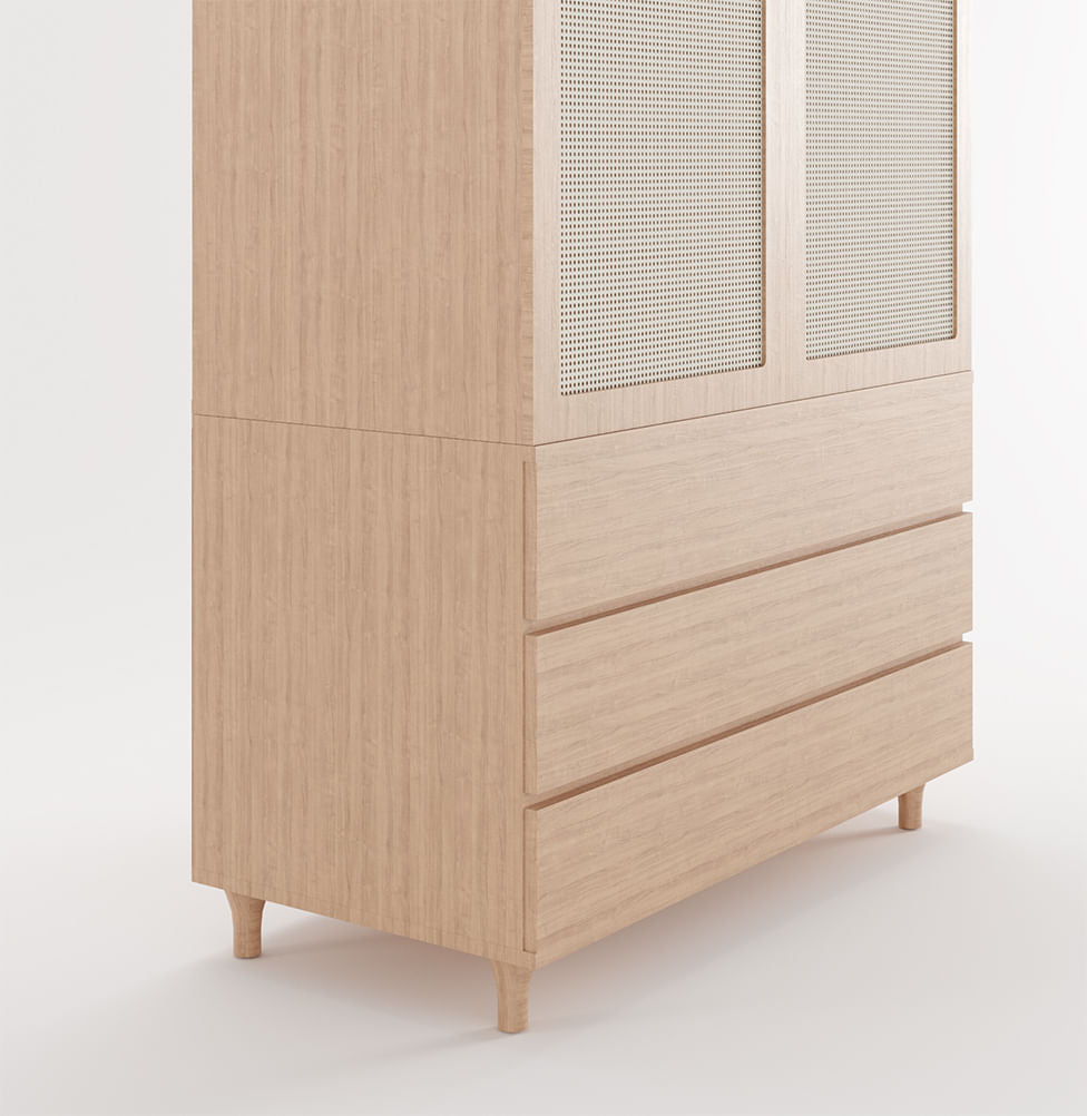 Guarda Roupa 2 em 1 Haus Nature - Carvalho