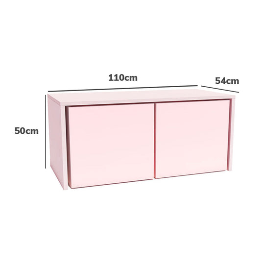 Mesa Infantil Up Rosa com Caixa Rosa