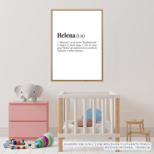 Quadro Infantil Significado do Nome - Vertical