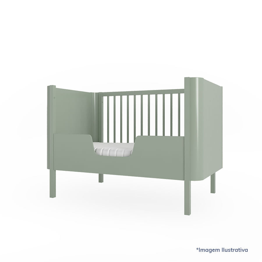 Meia Grade de Transformação Para Mini Cama Nord - Verde Jardim